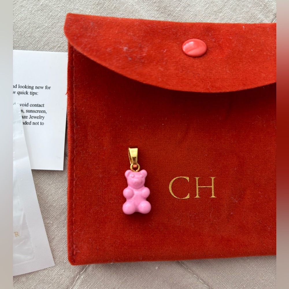 CRYSTAL HAZE Pink Gummy Bear Pendant